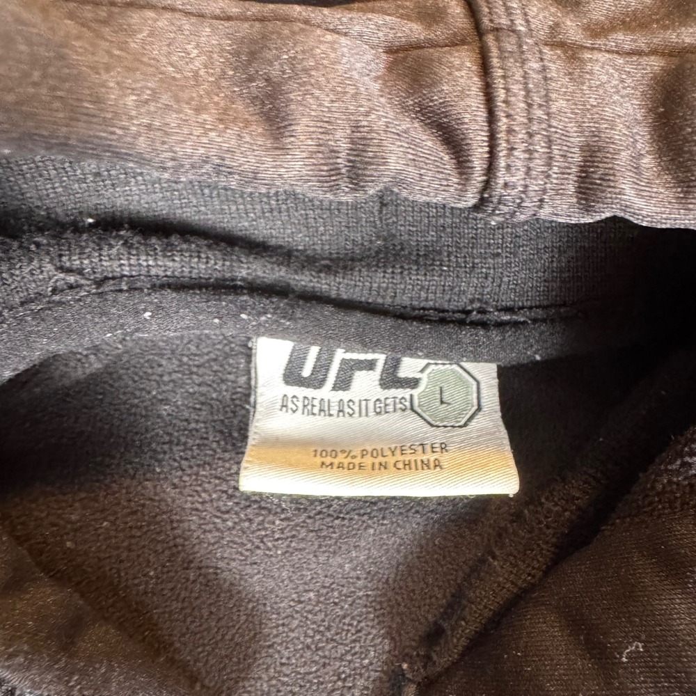 UFC Takedown Ultimate Fighting Championship Full Zip Hoodie Lg Black Activewear - Picture 5 of 6